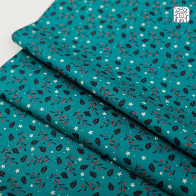 CS21-160 Vải cotton 100% tự nhiên🍒Chuanshui🍒khổ vải 145cm, noel họa tiết nhí ,NOEL, CHRISTMAS - vải đẹp handmade,quần áo