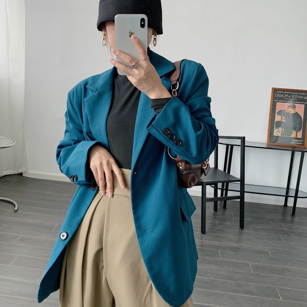 Cao Cấp - Áo Khoác BLAZER PEACOCK RETRO SUIT JACKET – AK090 (2 màu) | BigBuy360 - bigbuy360.vn
