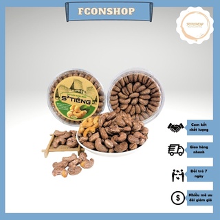 Hạt điều bình phước, rang muối, nguyên hạt, xếp hoa hộp 500g -fconshop
