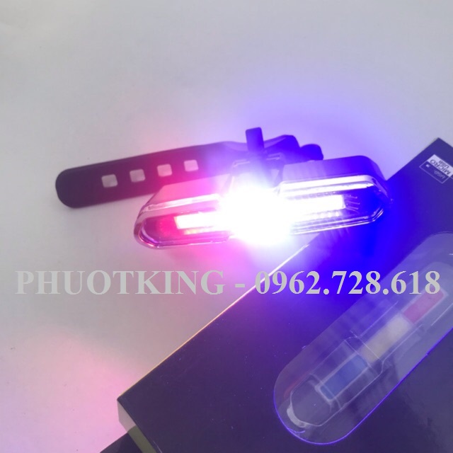 Đèn led siêu sáng nhấp nháy gắn mũ bảo hiểm - xe máy - xe đạp