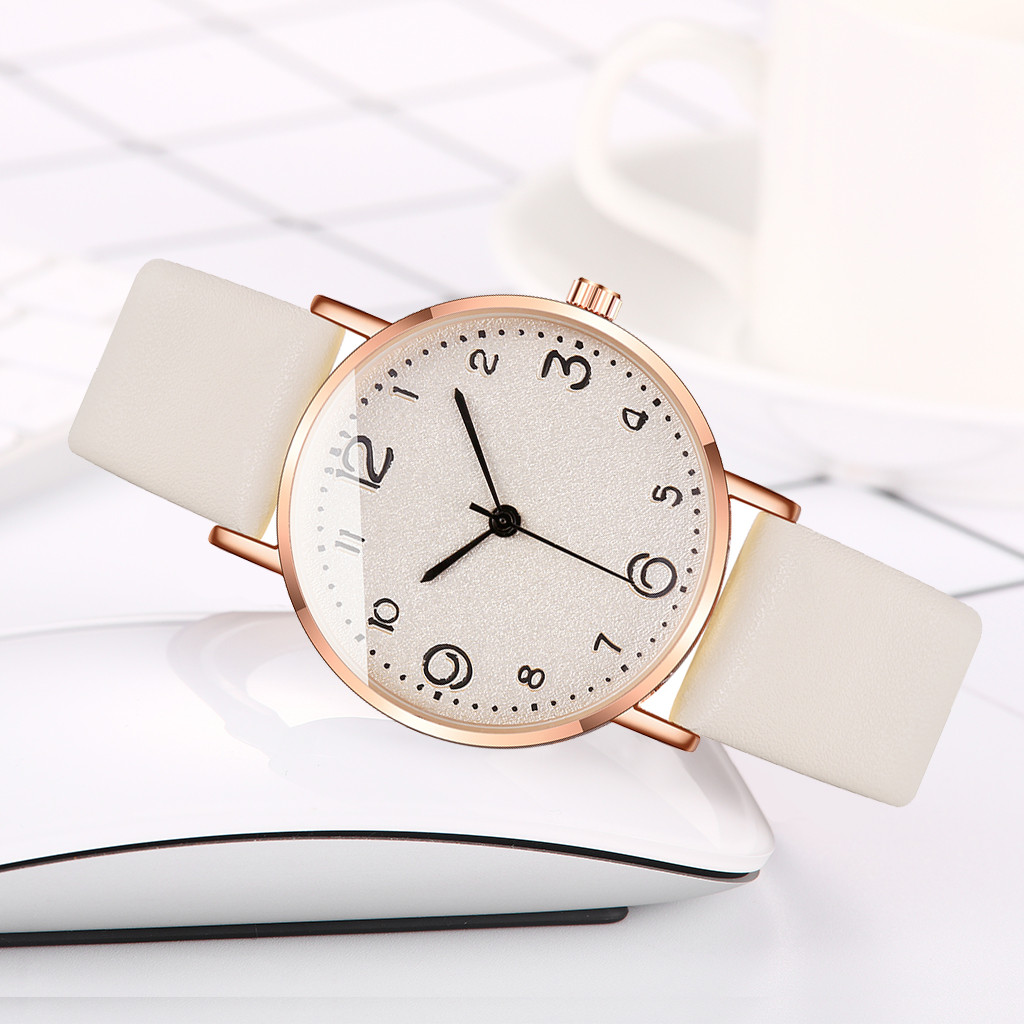 vansvar Women's Casual Quartz Leather Band Newv Strap Watch Analog Wrist Watch