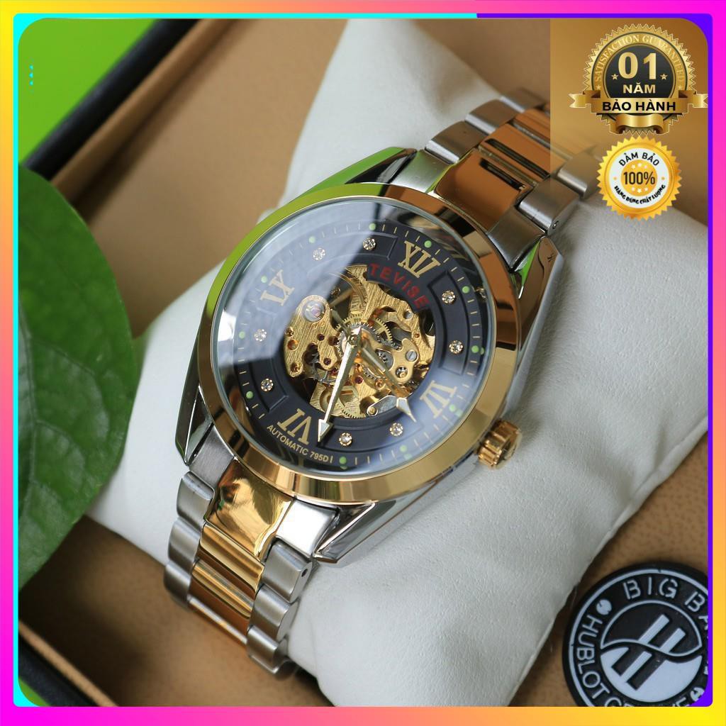 Đồng hồ cơ nam Tevise máy cơ lộ máy giá sinh viên với các chi tiết cực đẹp mắt [ Đồng Hồ Cơ ]