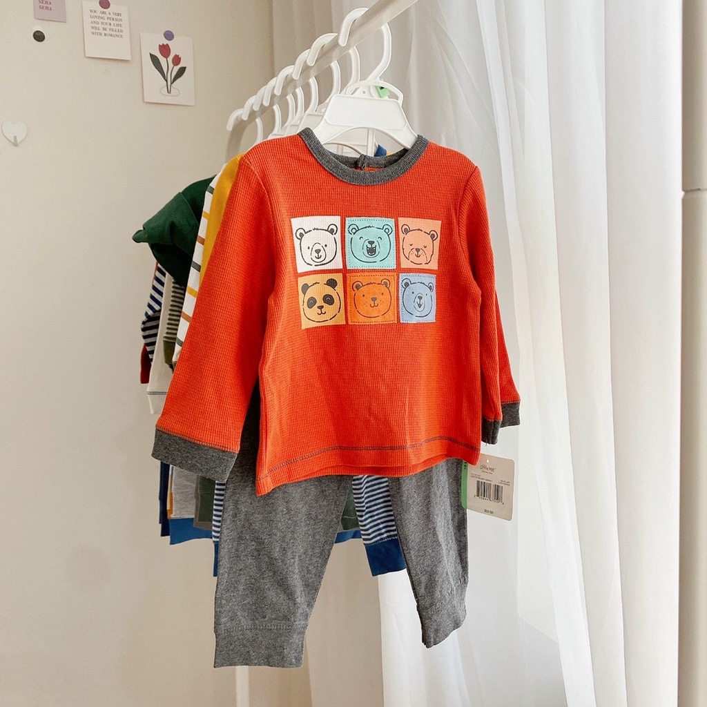 Bộ cotton Little Me nhiều hình BT size 3-24m