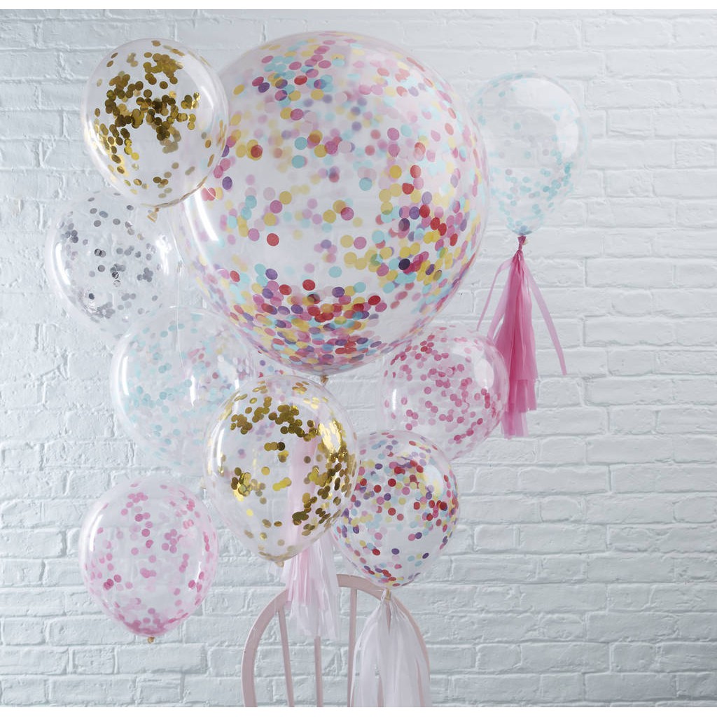 Bóng Sequin trong suốt 12in