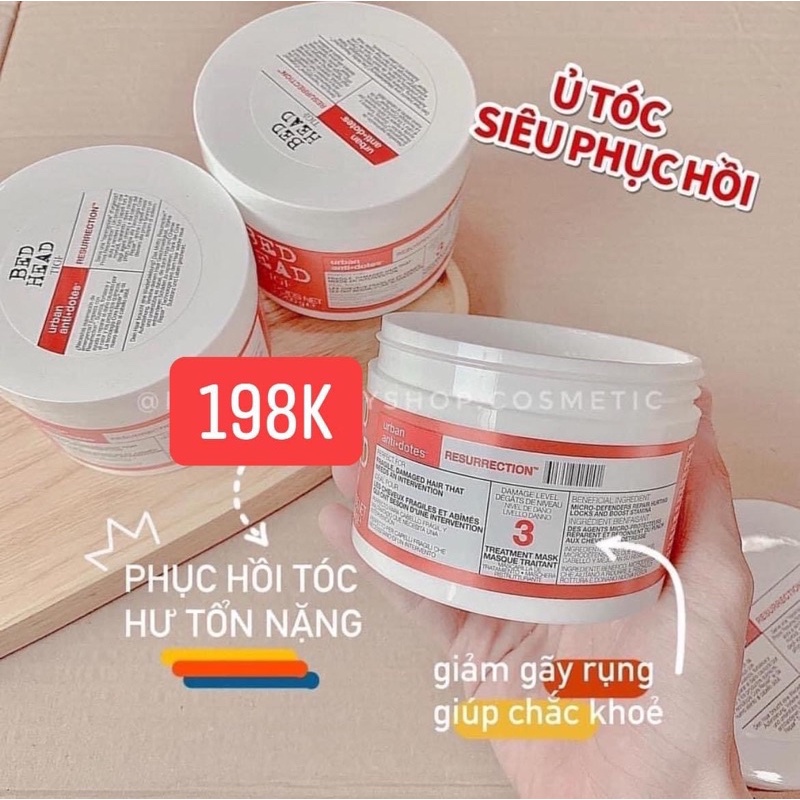 Ủ tóc phục hồi tóc Tigi đỏ Bed head Chính Hãng