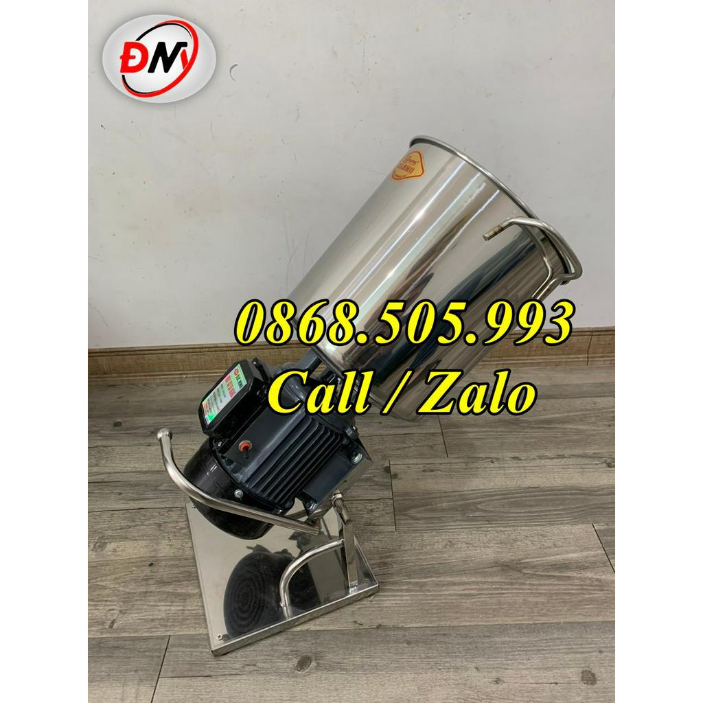 Máy xay rau má, xay lá sương sâm, lá dứa, xay tỏi ớt làm tương ớt siêu khỏe - Mô tơ 1100W, nồi cao 25cm - dây đồng 100%