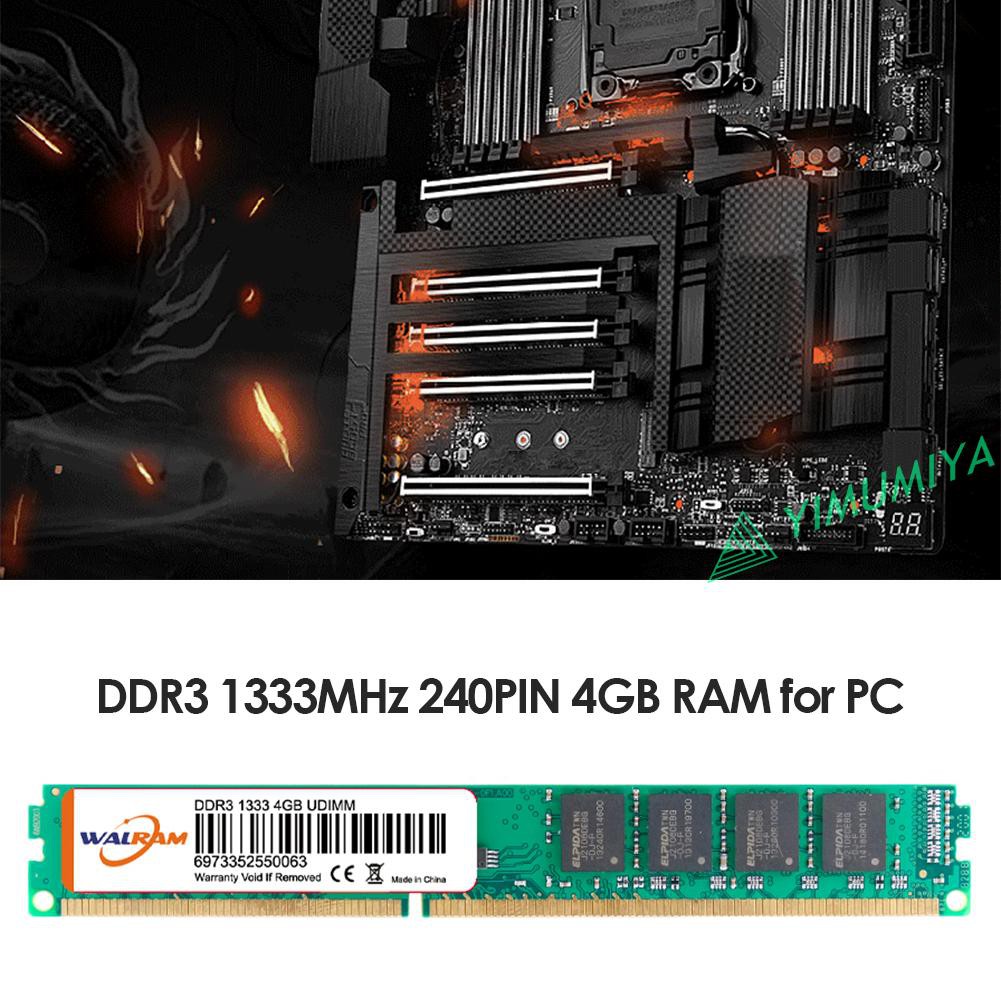 ❀Yi❀ 4GB 1333MHz DDR3 RAM Desktop Memory Module 240-Pin Memories Storage Board | BigBuy360 - bigbuy360.vn