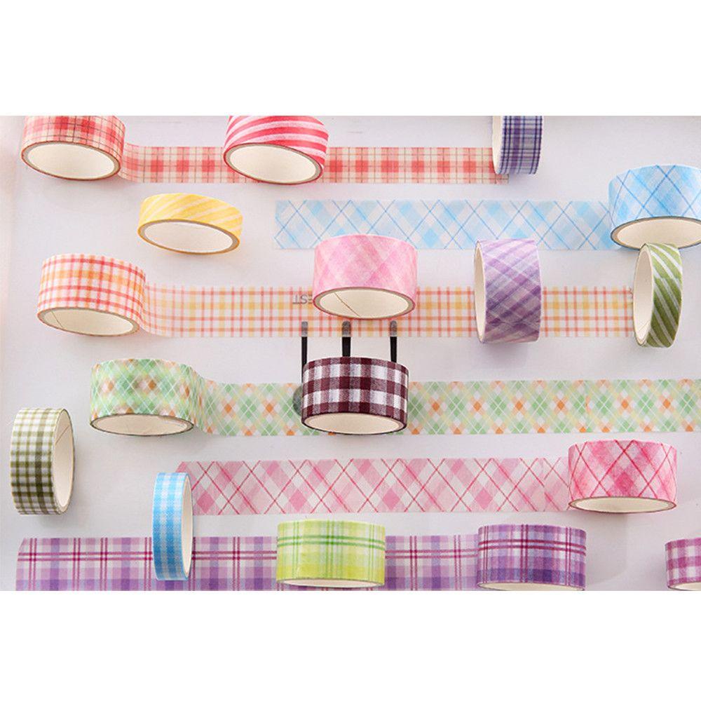 Hộp 6 Cuộn Băng Dính Washi Họa Tiết Dễ Thương Trang Trí Nhật Ký