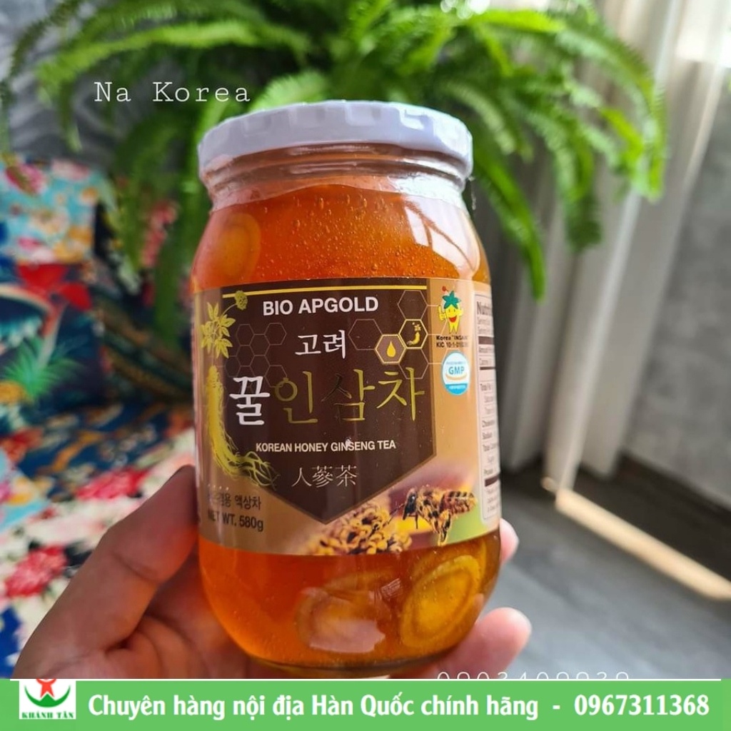 Sâm tươi ngâm mật ong 580g 🔥 Bio -Apgold🔥 Trà sâm mật ong hàn quốc