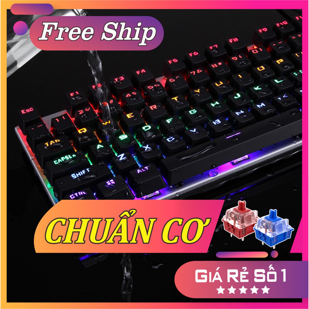 [Xả Hàng] ⛔️ Bàn phím cơ giá rẻ, phím cơ LED chơi game, RED switch Forev Q 302 18 chế độ LED, chơi game, văn phòng