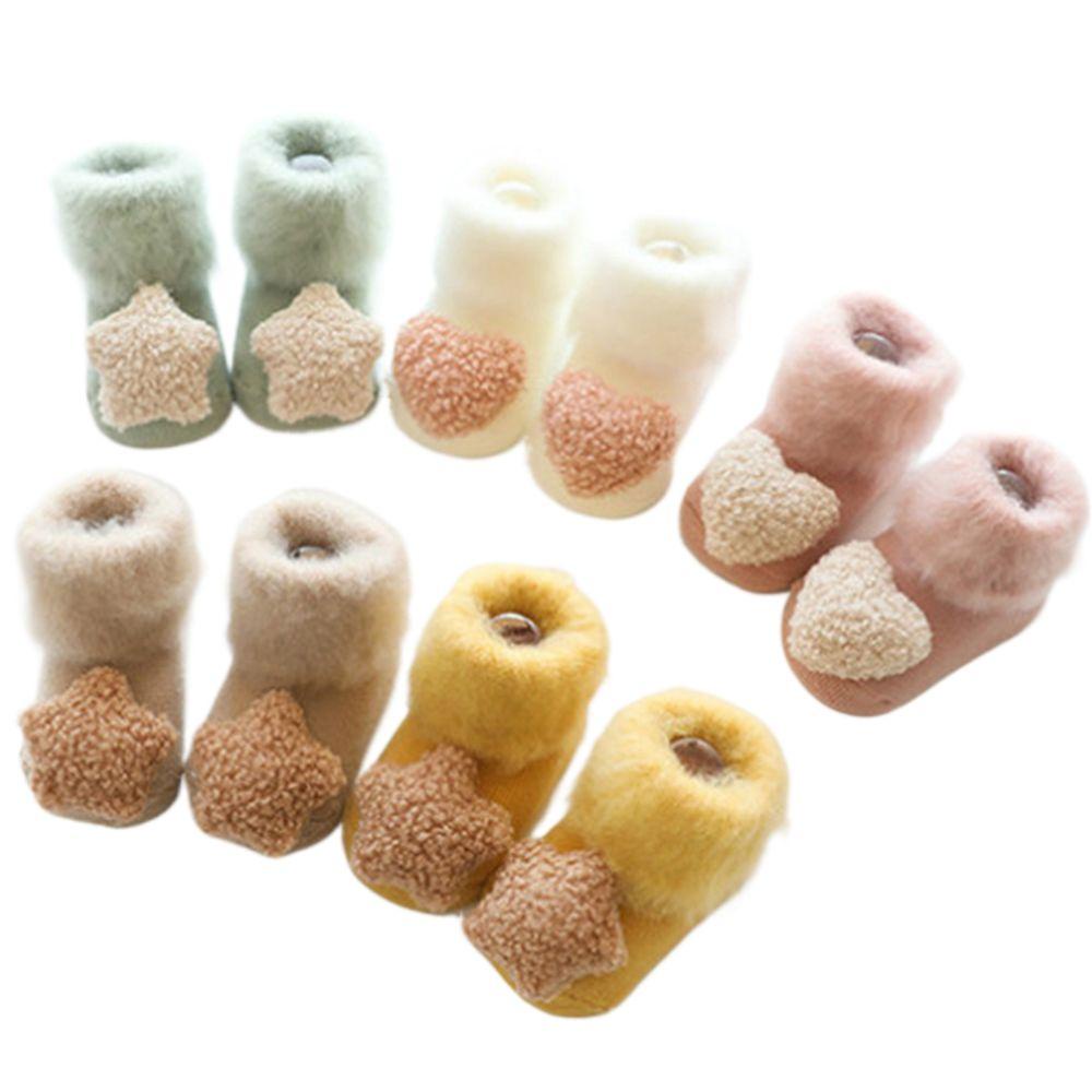 CLEOES Vớ Nhung Dày Dặn Chống Trượt Giữ Ấm Mùa Thu Cho Bé Gái Sơ Sinh