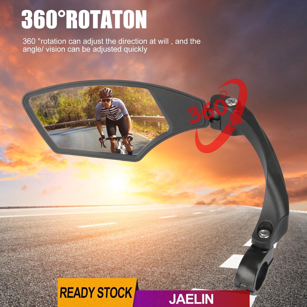 Gương chiếu hậu HD xoay 360 độ chống sốc cho xe đạp