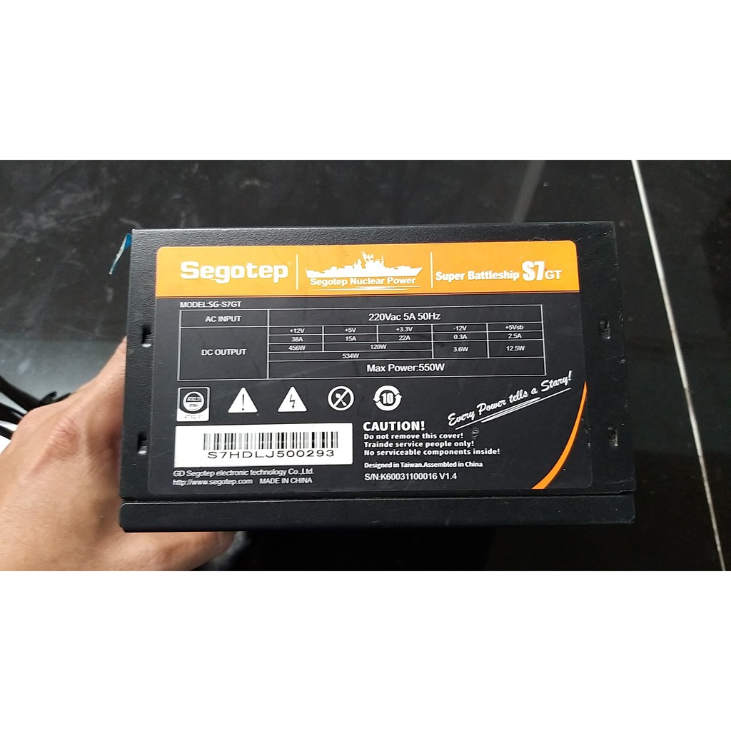 Nguồn Segotep 550W Super Battleship (S7GT-550W)