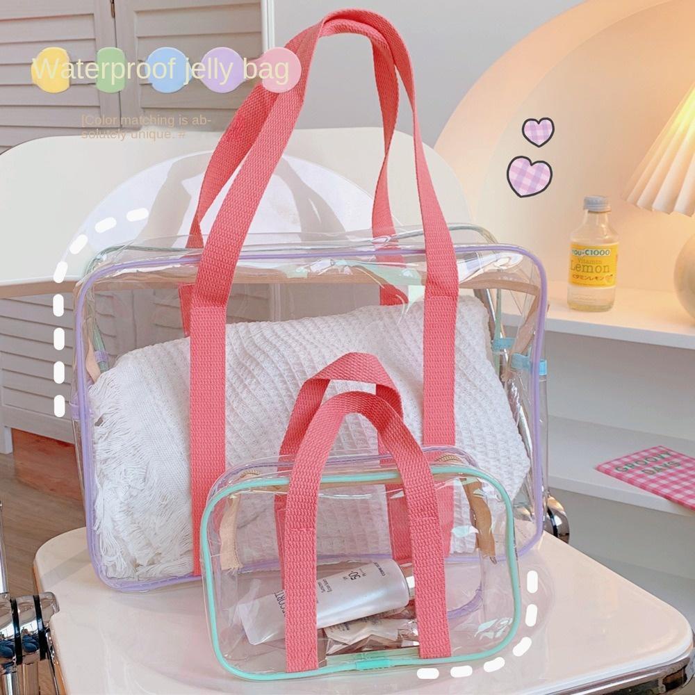 JONYE Túi Nhựa PVC Trong Suốt Đựng Mỹ Phẩm Du Lịch