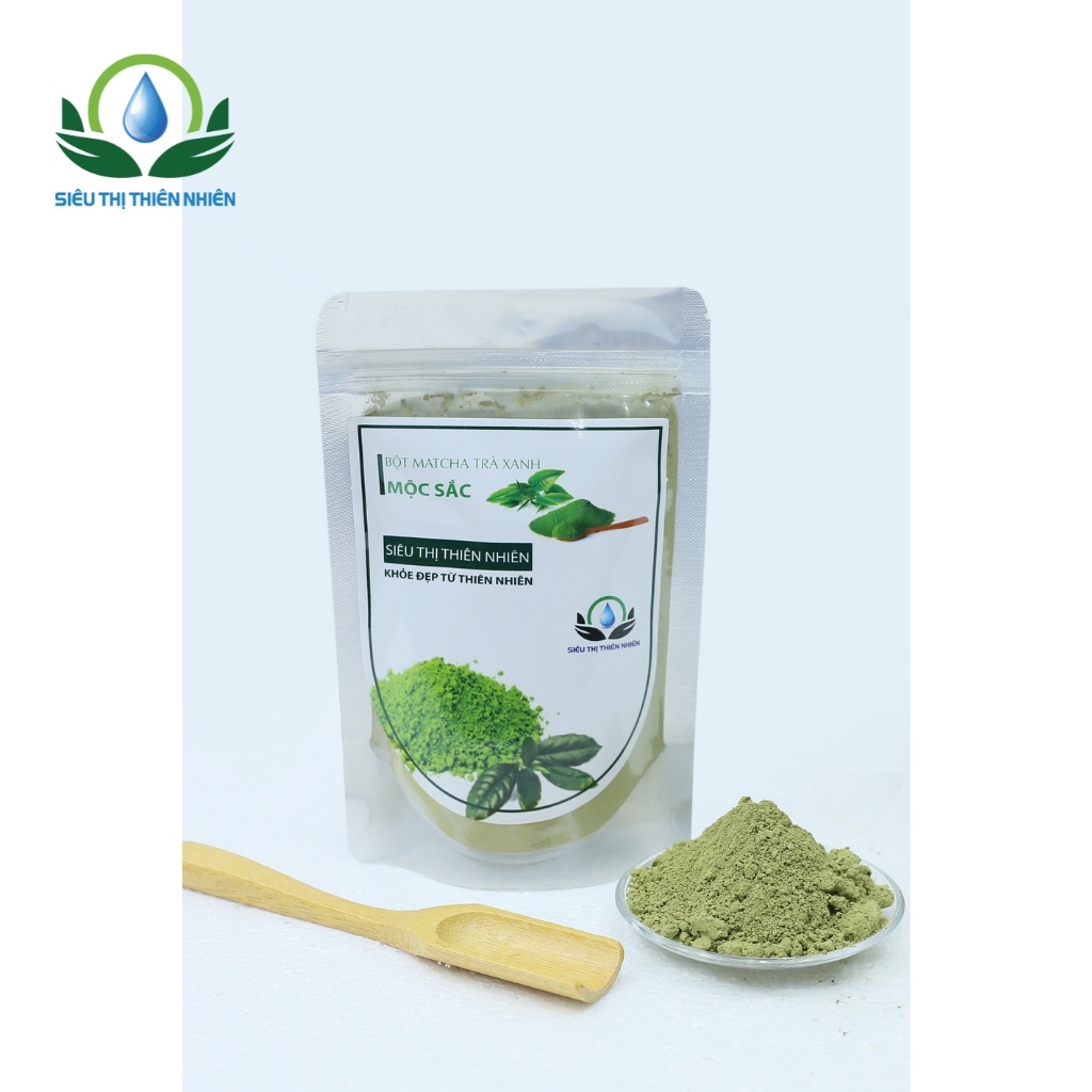 Bột Matcha Trà Xanh Nguyên Chất SIÊU THỊ THIÊN NHIÊN Hỗ Trợ Giảm Cân, Tăng Cường Trí Nhớ Túi 500G