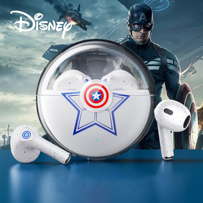 Tai nghe không dây Disney MHS662 Bluetooth 5.0 nhét tai âm thanh nổi HD chống nước giảm ồn kiểu thể thao độ trễ thấp