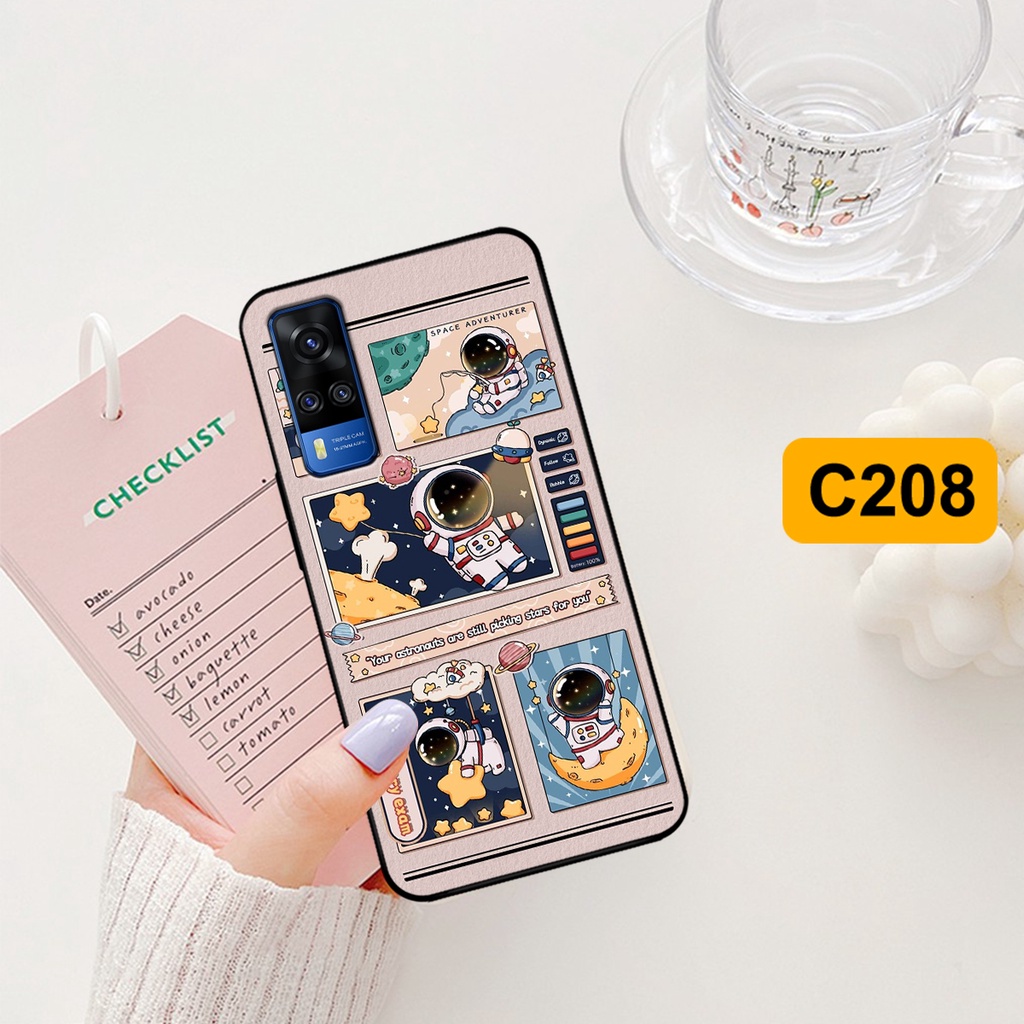 Ốp lưng Vivo Y51 2020 - Vivo Y53s - Vivo Y72 5G hình gấu, vũ trụ ngân hà chibi. ốp chống sốc bền đẹp