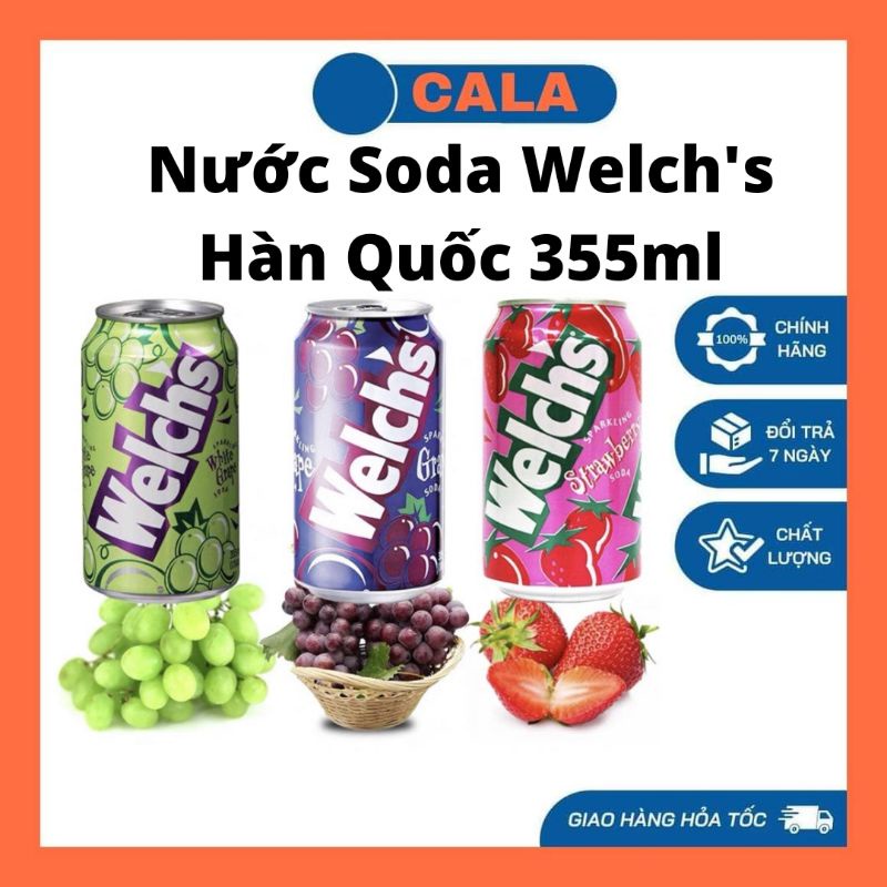 Nước Soda Welch's Hàn Quốc 355ml