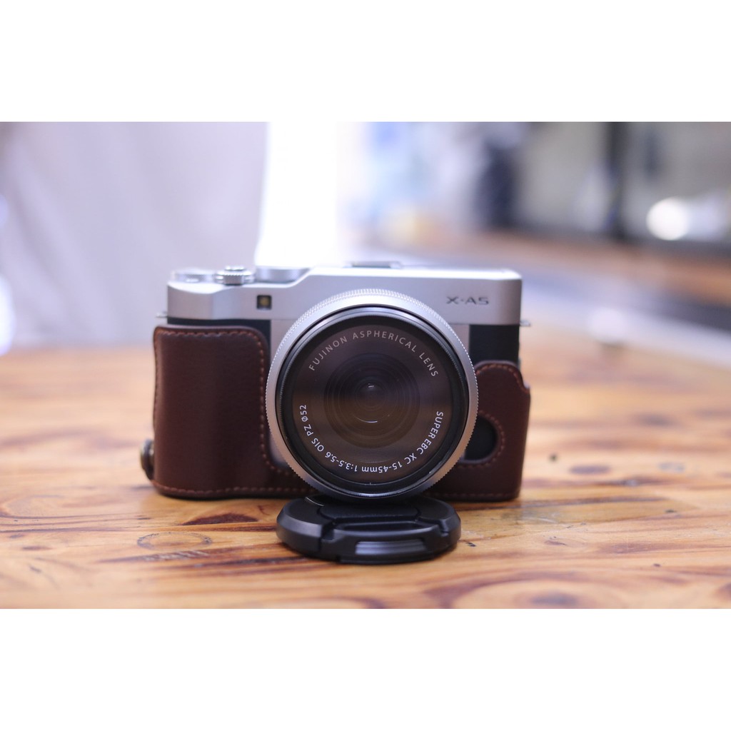 Máy ảnh Fujifilm Kit 15-45mm X-A5 Bạc + kèm bao da