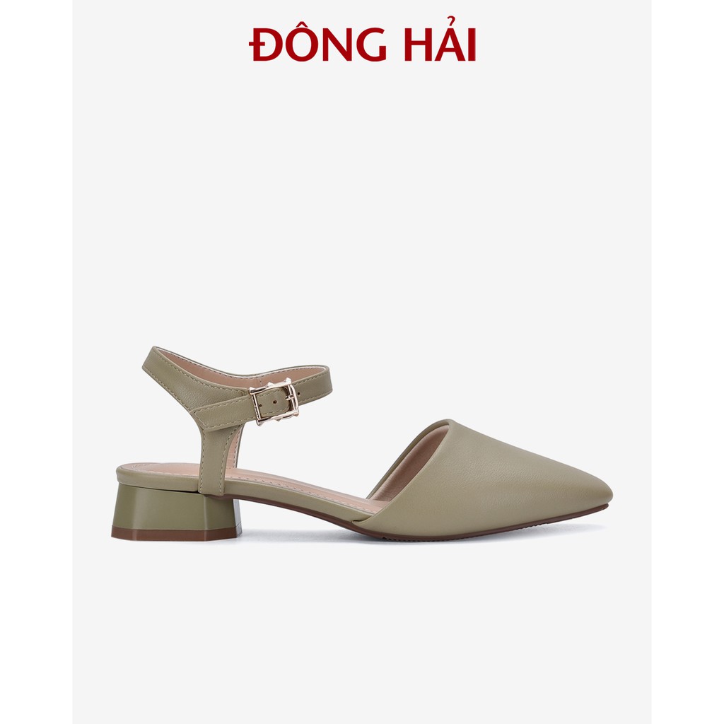 "TẶNG NGAY 30K khi theo dõi gian hàng trong T6 "Sandal đế bằng 3cm bít mũi Đông Hải - S81H5