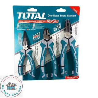 Bộ 3 kềm răng, cắt và nhọn cao cấp total tht2k0301s