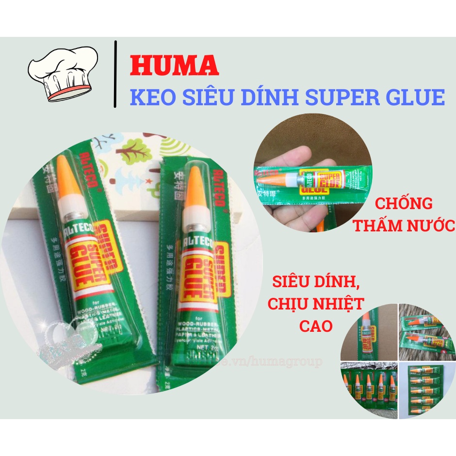 Keo đa năng siêu dính Super Glue Alteco dán mọi vật liệu  - HUMA
