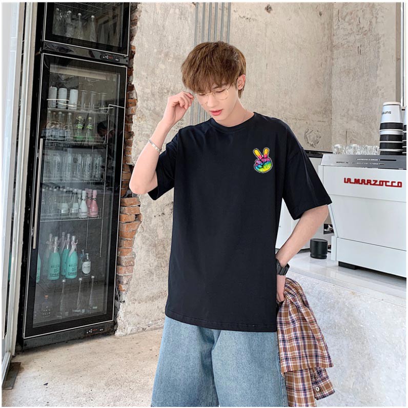 Áo thun tay lỡ form rộng unisex nam nữ TheWay oversize basic tee, áo phông trắng tay lỡ form rộng ulzzang | BigBuy360 - bigbuy360.vn