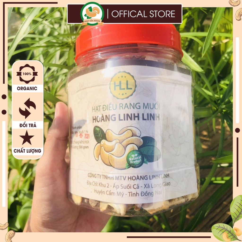HẠT ĐIỀU RANG MUỐI CỒ BỂ ĐÔI BỂ BA CÒN VỎ LỤA - HOÀNG LINH LINH