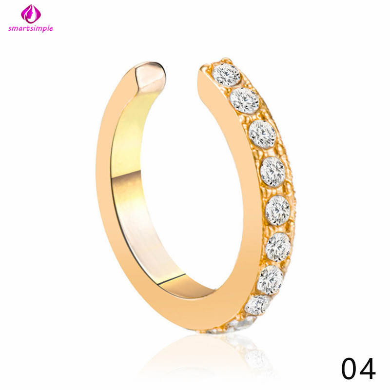 1 Khuyên Tai Chữ C Đính Đá Thời Trang Cho Nữ