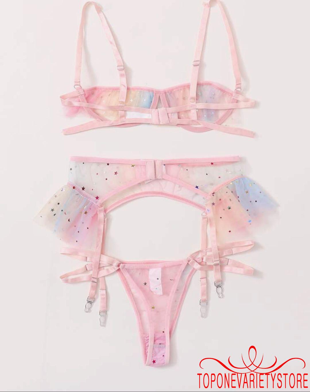 Set 3 Món Đồ Lót Ren Quyến Rũ Cho Nữ | BigBuy360 - bigbuy360.vn