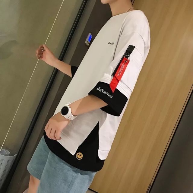 áo thun tay lỡ unisex 65 cotton Nam Nữ form rộng thun cotton DHL swap phong cách Ulzzang. | BigBuy360 - bigbuy360.vn