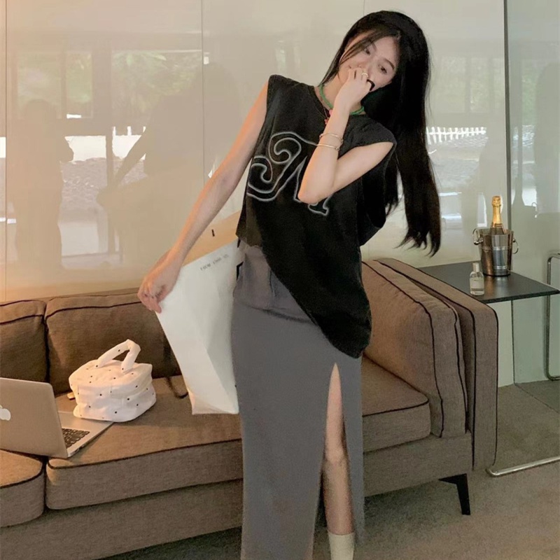 Áo Thun Sát Nách Dáng Rộng Thời Trang Hip Hop Cá Tính Cho Nữ