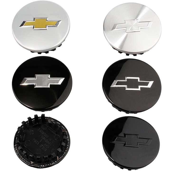 Logo chụp mâm, ốp lazang bánh xe ô tô Chevrolet đường kính 68mm - 1 chiếc