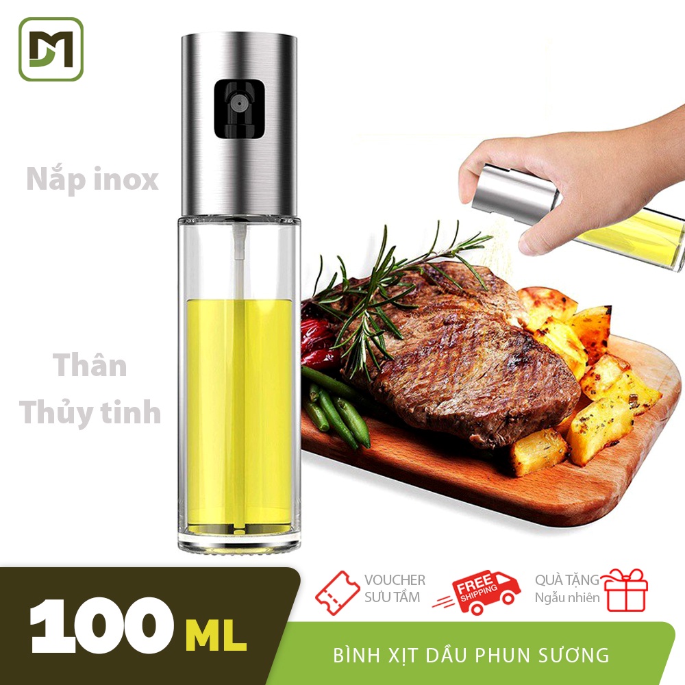 Bình xịt phun xương dầu ăn cho nồi chiên không dầu và các món ăn salad