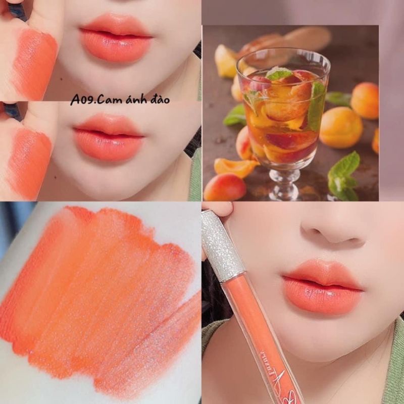 Super Son 2021  Son Kem Lì Dolly Super Matte Không Chì Màu Cam Tươi