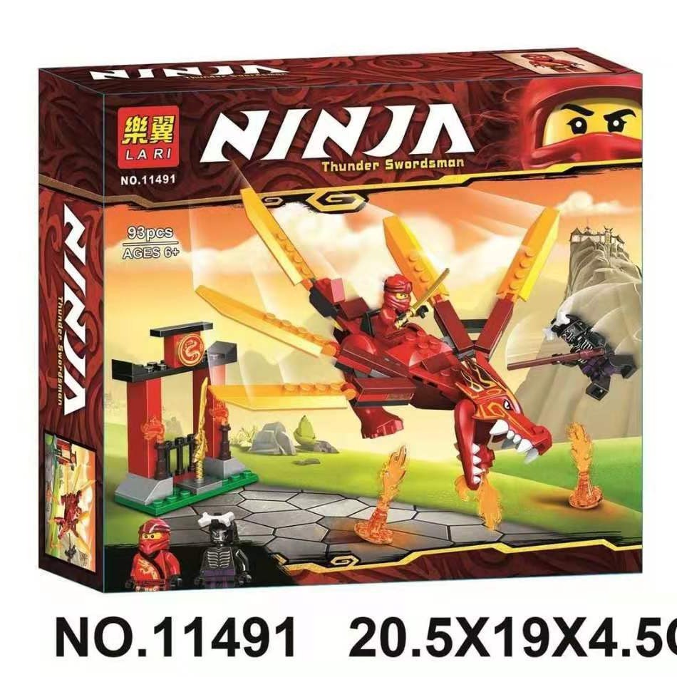 BELA 11491 Phantom Ninja Rồng lửa của Kay Xếp hình tương tác lắp ráp và chèn đồ chơi khối xây dựng hạt nhỏ Tương thích với Lego71701