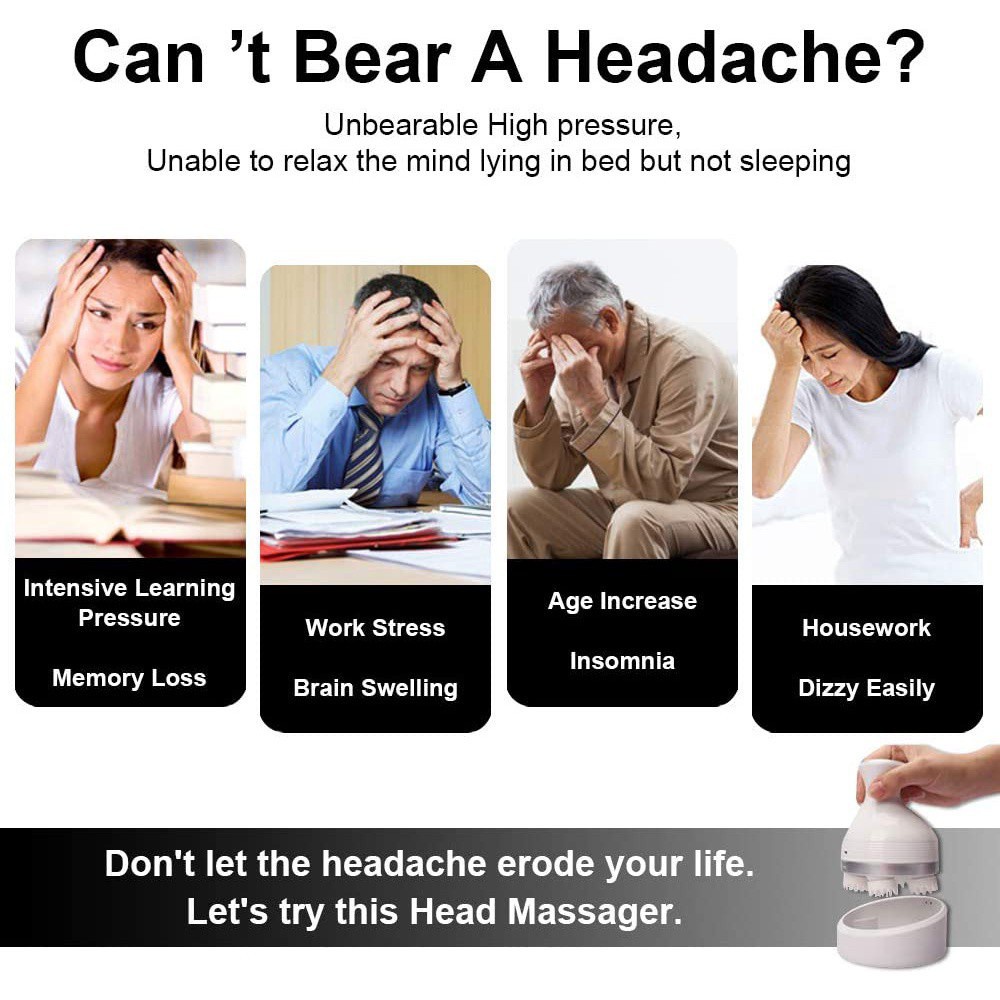 Máy mát xa da đầu/cơ thể cầm tay thiết kế 84 đầu tiếp xúc giảm căng thẳng cho nam và nữ/thú cưng