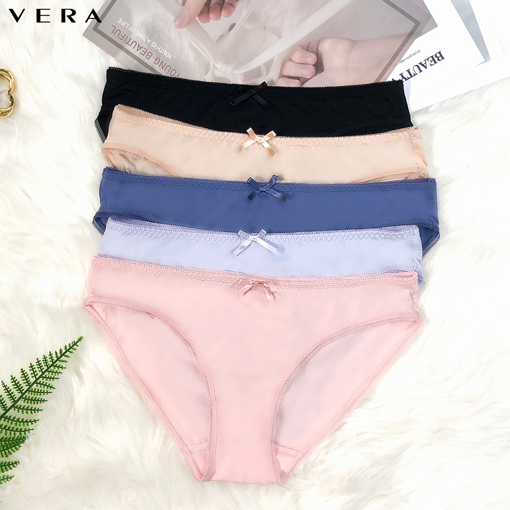 Quần lót Bikini VERA nylon không họa tiết - 0410