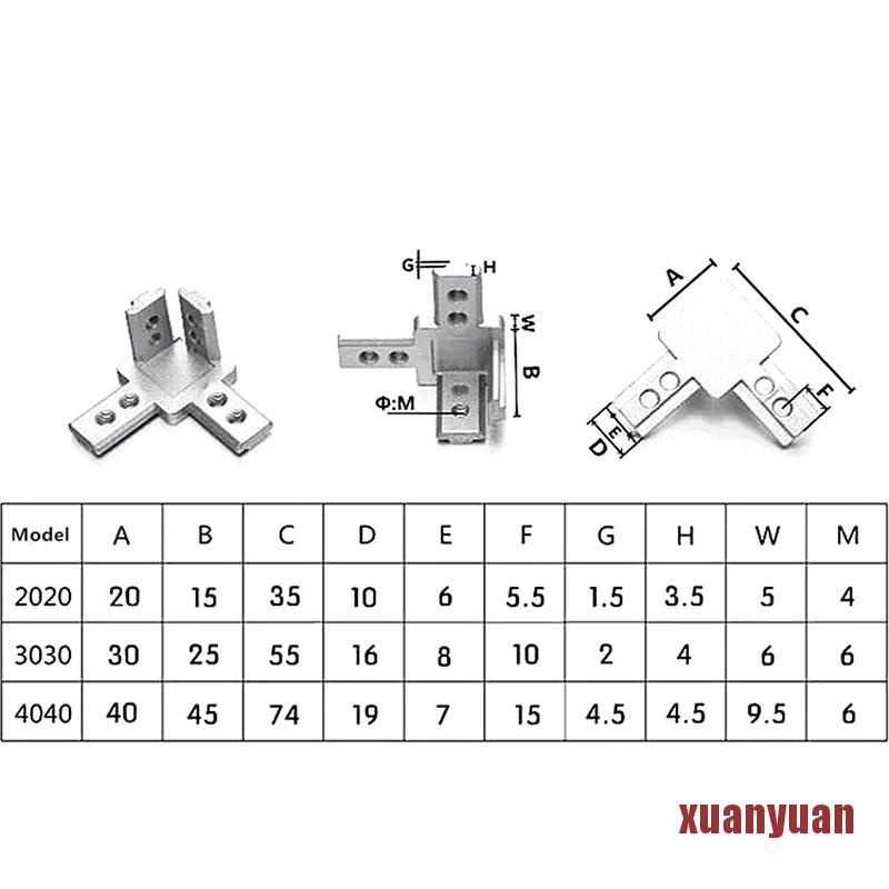 Giá Đỡ 3 Góc Bằng Nhôm Tiêu Chuẩn Châu Âu 2020 / 3030