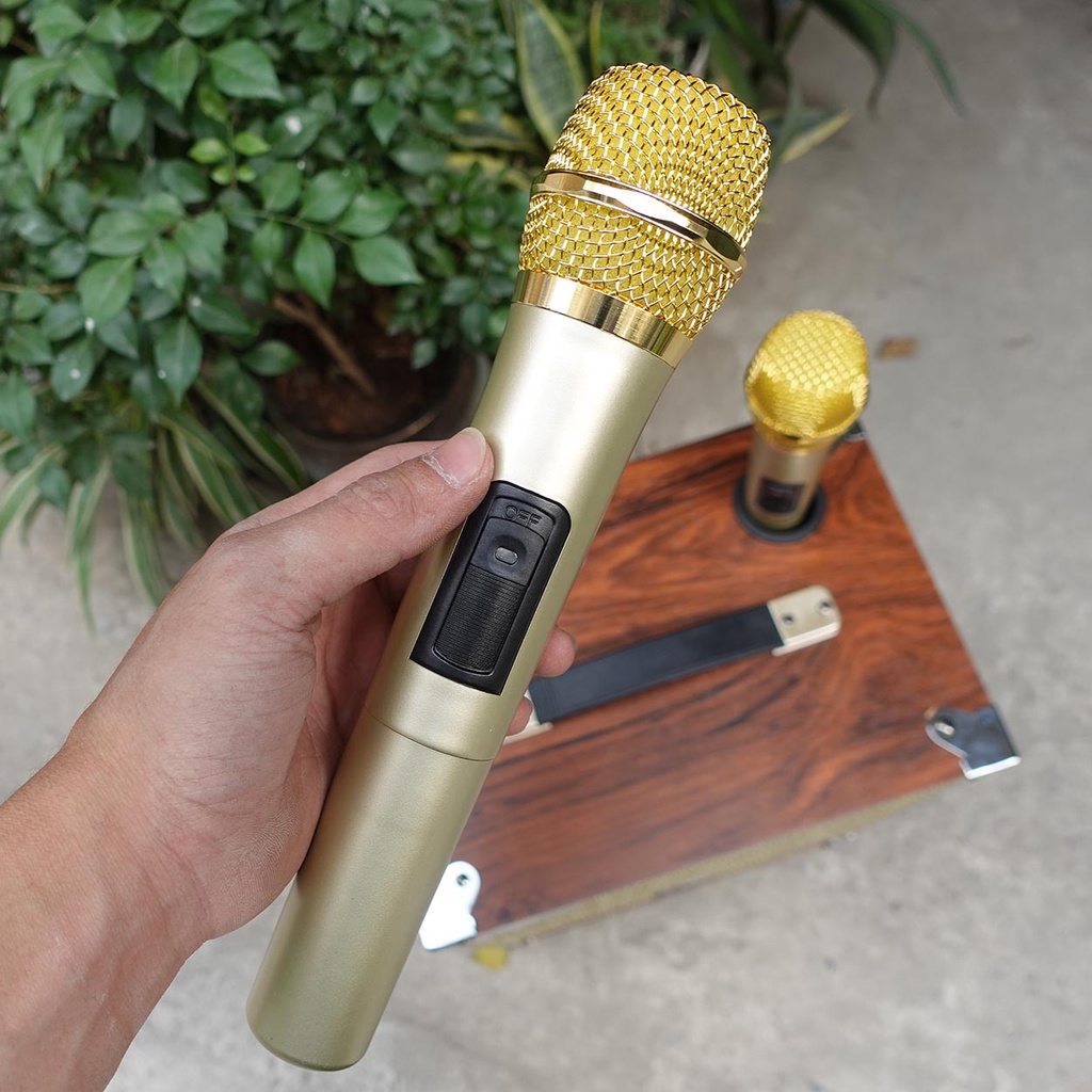 Loa kéo BNIB M10 bass 25cm  - Loa kéo Hát Karaoke kèm 2 Mic VHF Xịn | Bảo Hành 6 tháng