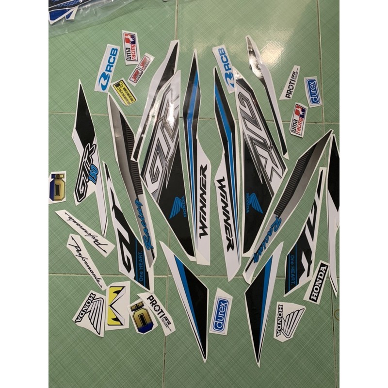 Tem winner 150 GTR xanh đen cao cấp