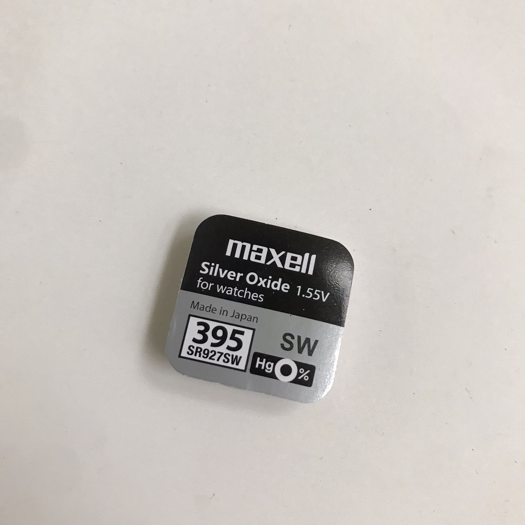 Vỉ  1 viên pin đồng hồ Maxell 927 SR927SW SR926SW SR926 SR927 926 395 Nhật  Bản