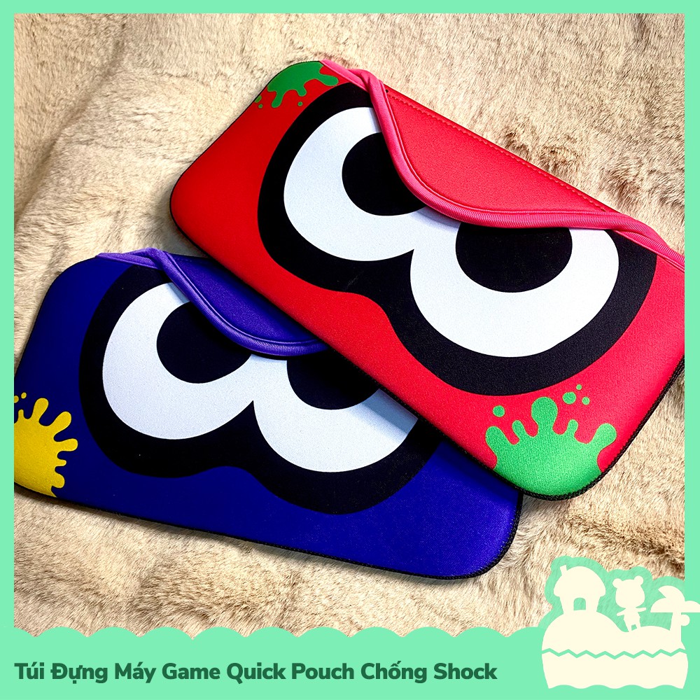 [Sẵn VN - NowShip] Phụ Kiện Túi Vải Quick Pouch Đựng Máy Game Nintendo Switch NS Mario, Luigi, Splatoon, Kirby