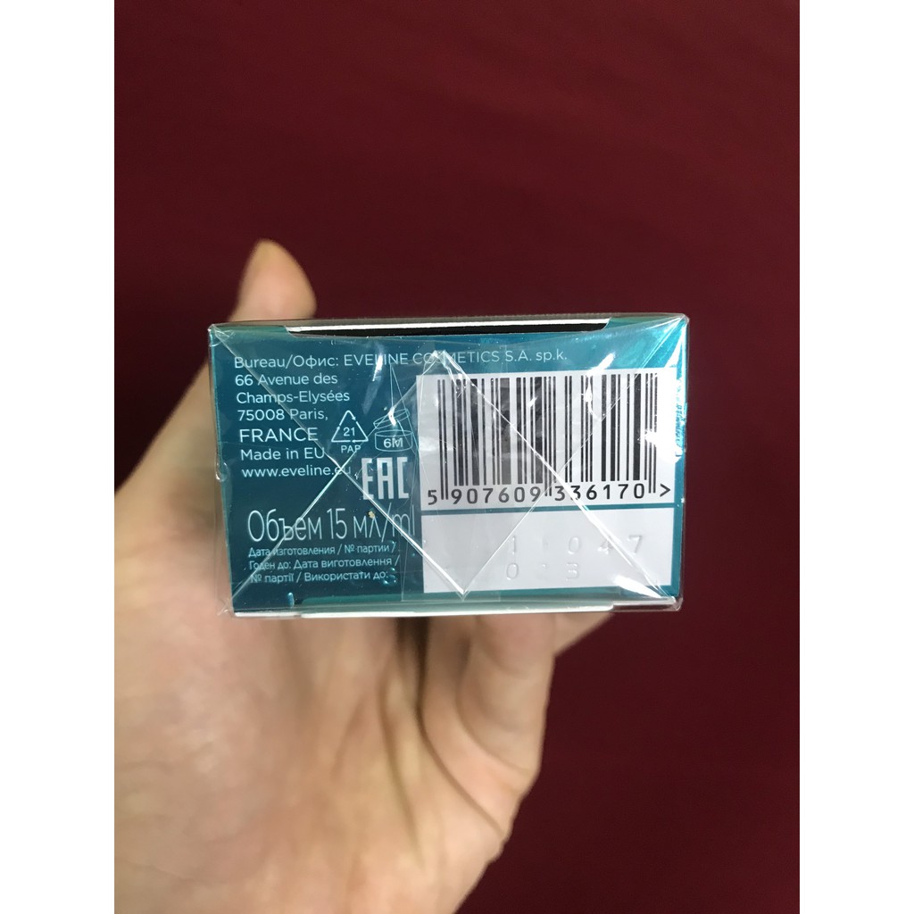 [SALE] [CAM KẾT 100% CHÍNH HÃNG] Lăn mắt lạnh Eveline New Hyaluron Power Booster 2-in-1 giảm thâm, bọng, nhăn da mắt | BigBuy360 - bigbuy360.vn