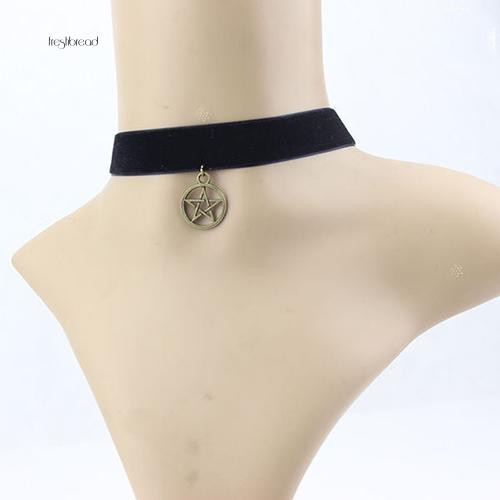 Vòng cổ choker mặt hình ngôi sao 5 cánh thời trang cá tính cho nữ