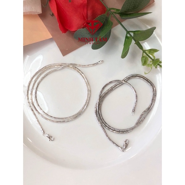 Dây chuyền nam bạc Italy 925 nhập khẩu nguyên chiếc 50cm-Minh Tâm Jewelry