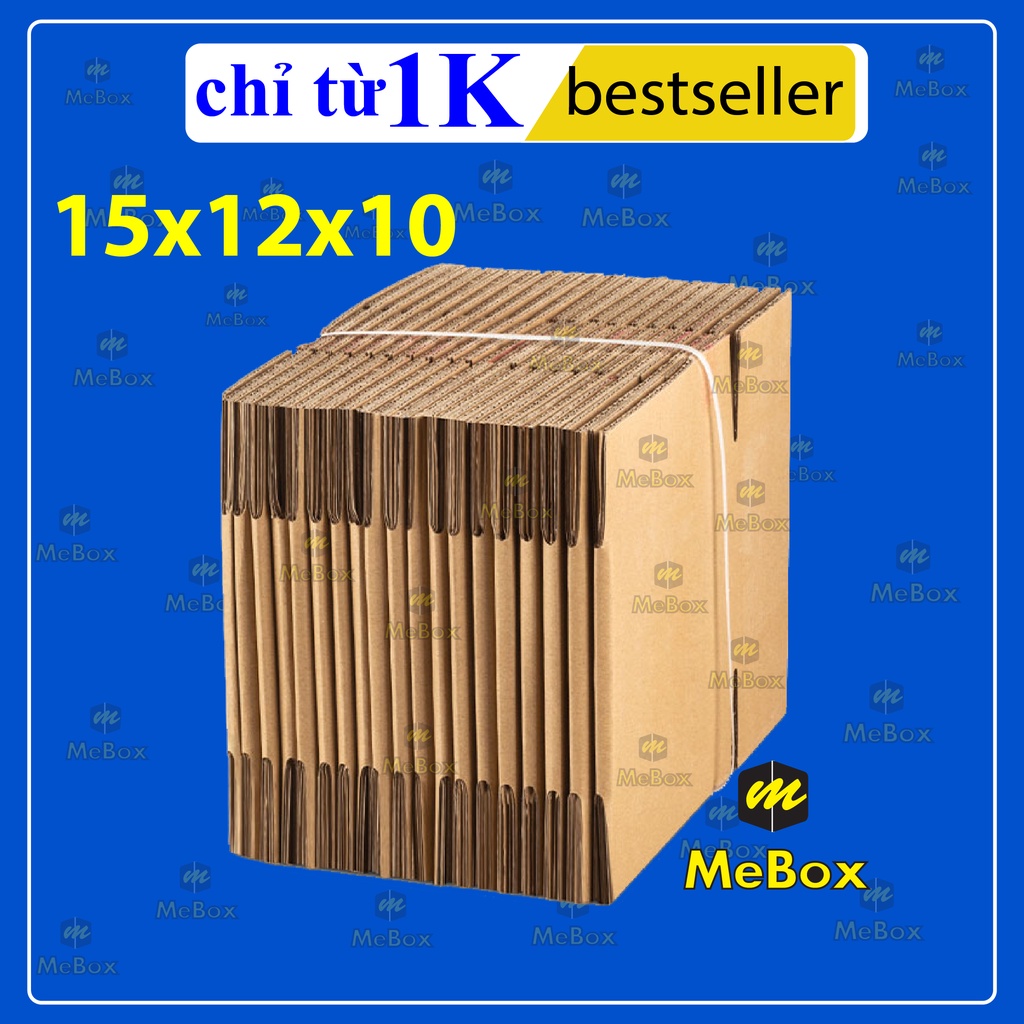 Hộp giấy gói hàng 15x12x10 bộ 100