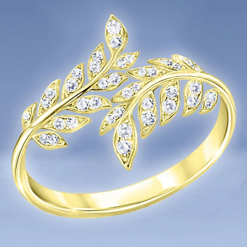 Nhẫn Đeo Tay Kim Loại Hình Lông Vũ Phong Cách Thái Lan