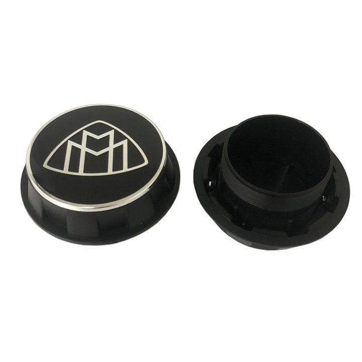 Logo chụp mâm, ốp lazang bánh xe ô tô Maybach TY-MB Đường kính ngoài 75MM