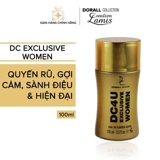 Nước hoa Dubai dành cho nữ Dorall Collection DC 4U EXCLUSIVE hương thơm gợi cảm, quyến rũ và sành điệu 100ml